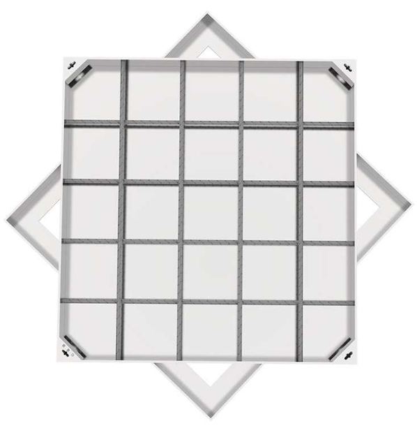 右江不锈钢方井展示